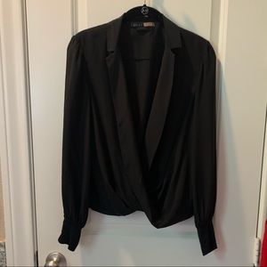 Black Alice and Olivia low cut blouse